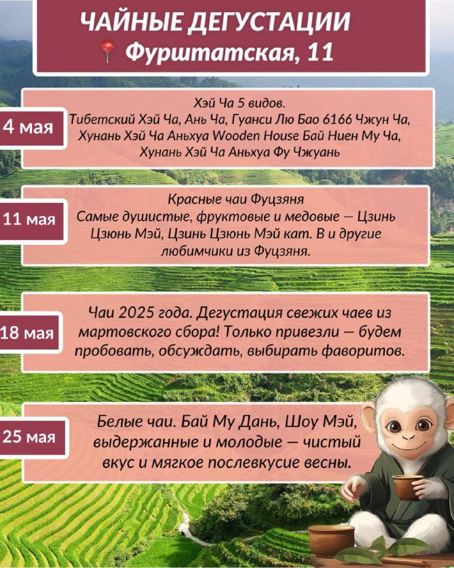 МАЙСКИЕ МЕРОПРИЯТИЯ в "Белой Обезьяне" 🐒 — фото 3