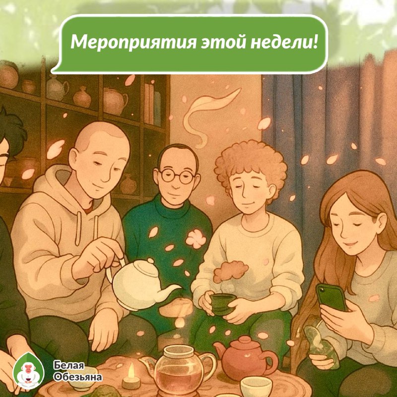 Кадр из публикации: Друзья, приглашаем вас на ароматную и вдохновляющую неделю в пространстве «Белая Обезьяна»!🐵