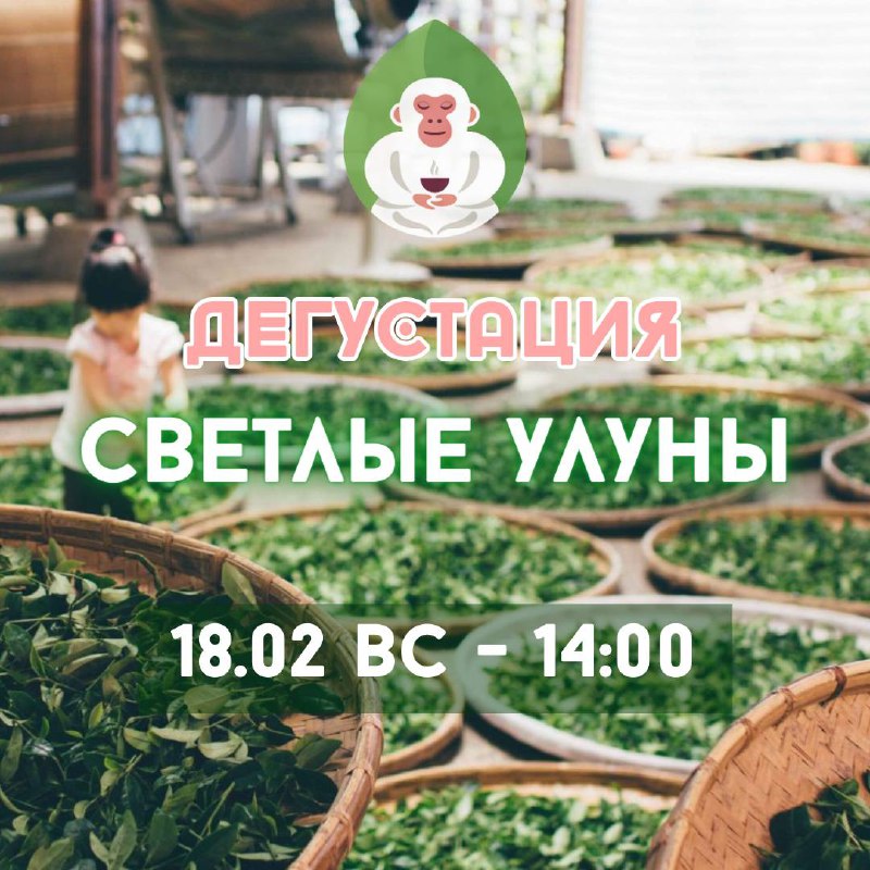 Кадр из публикации: Ближайшие чайные мероприятия в Белой Обезьяне 🐵🍵