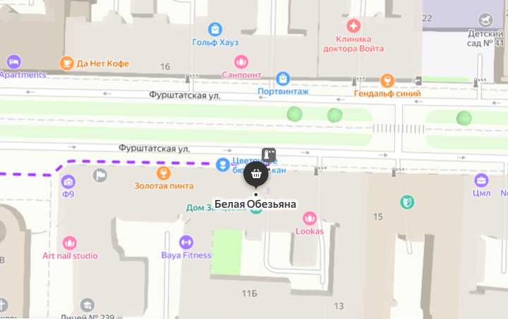 Магазин Золотой Обезьяны на Фурштатской улице